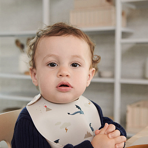 Набор детских нагрудников LIEWOOD "Tilda Leopard", 2 шт, песочный